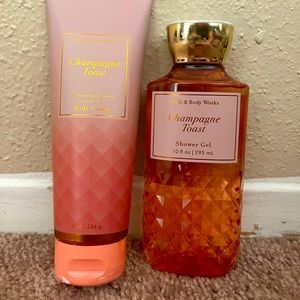 Bath and Body Works Champagne Toast Shower Gel & Moisturizing Cream. SEALED